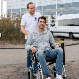 man in wheelchair