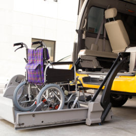 wheelchair on van